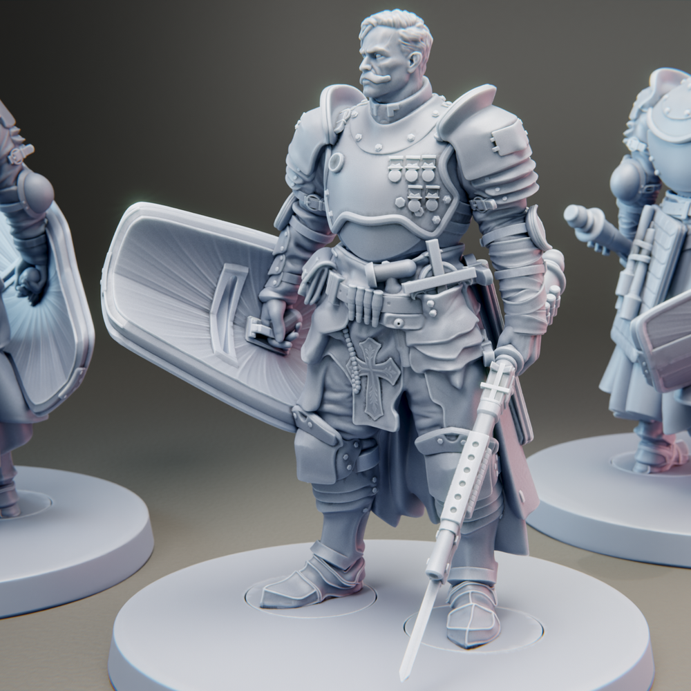 001A | Augustus von Mackensen, Breach Shield | ZUG 7 | Resin Print