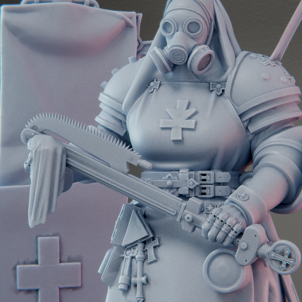 013 | Sister Skarn, Combat Medic | ZUG 7 | Resin Print
