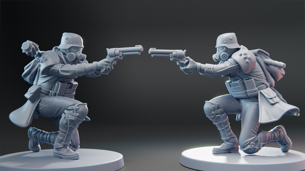 002 -  Pistolman - 3 Variants